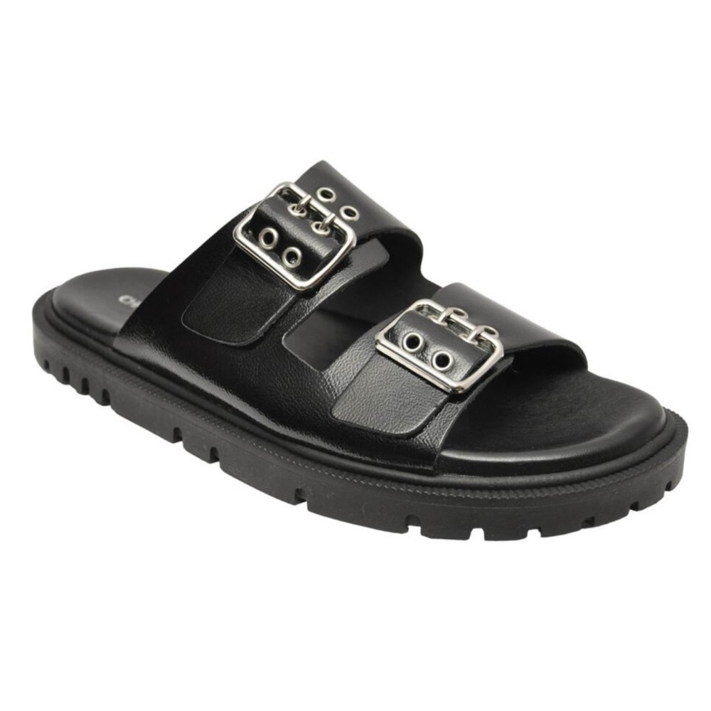 Christian Di Riccio • Leather Adjustable DoubleBuckle Sandals • Women’s Size 8